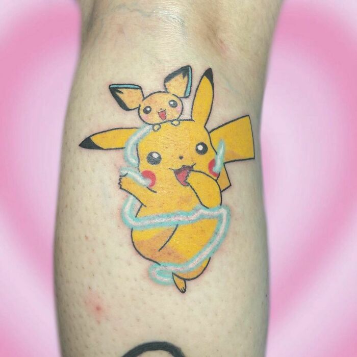 Pikachu & Pichu Tattoo
