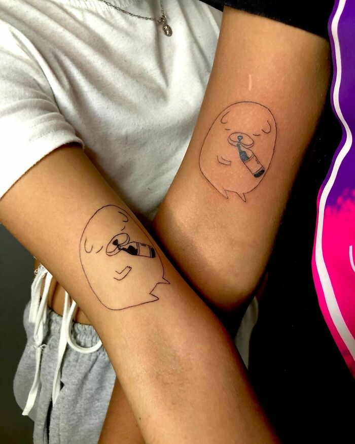 Brother And Sister Matching Tattoos