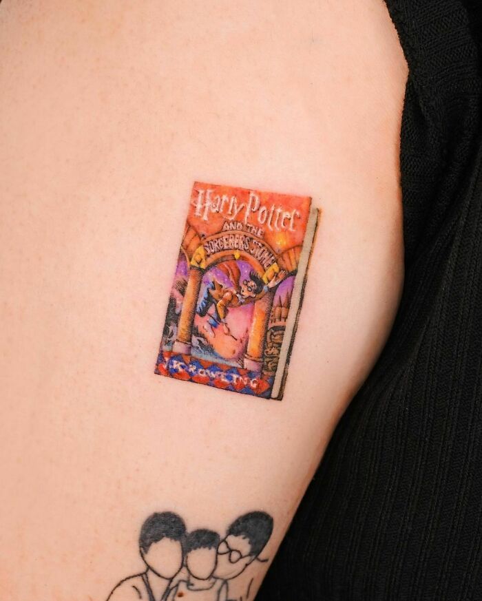 Harry Potter Book Tattoo