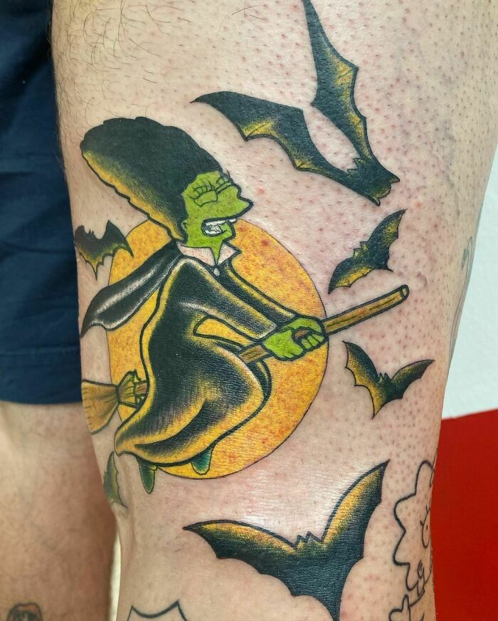 Witch Marge From Treehouse Of Horror VIII Tattoo