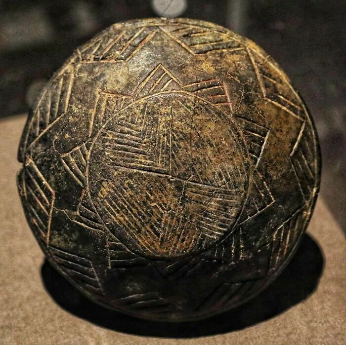 Sun Symbol Prehistoric Pottery, 'The World Of Stonehenge' Exhibition, The British Museum, London