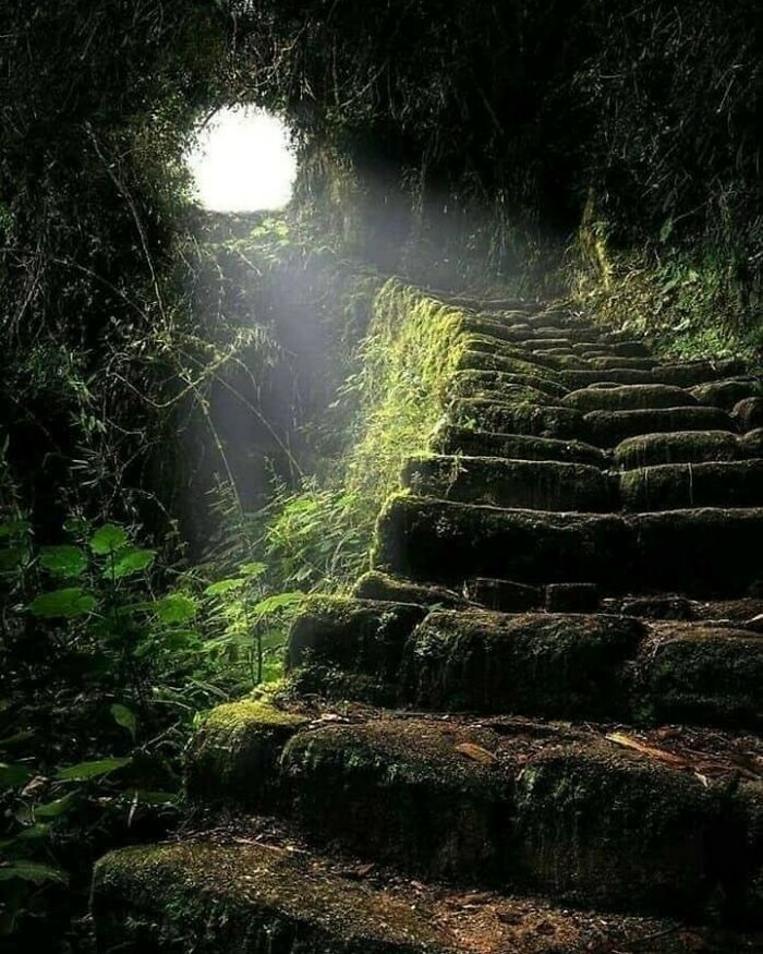 Stairway To Heaven, The Ancient Inca Road That Leads To Machu Picchu, In Peru