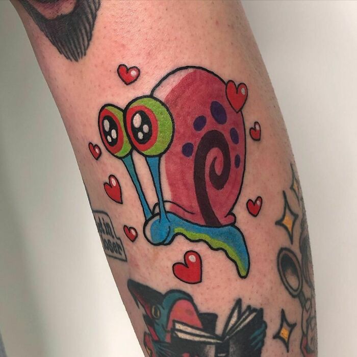 Gary From SpongeBob SquarePants Tattoo