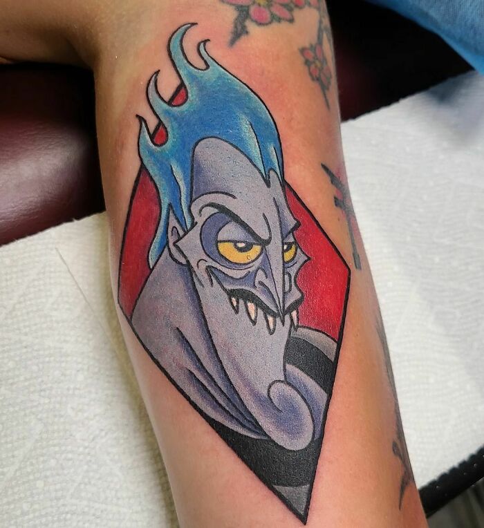Hades from Hercules arm tattoo