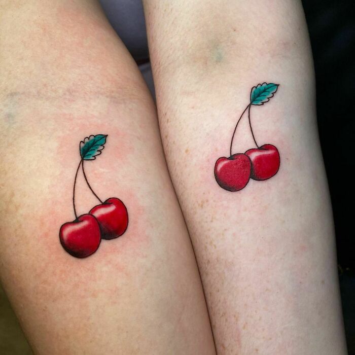 Matching Cherry Tattoos