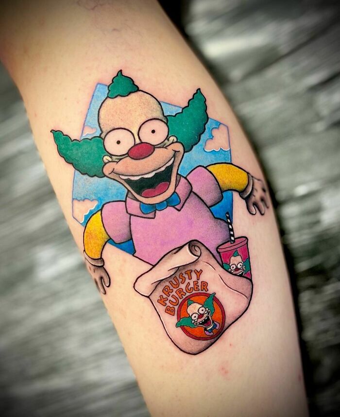 Krusty The Clown tattoo