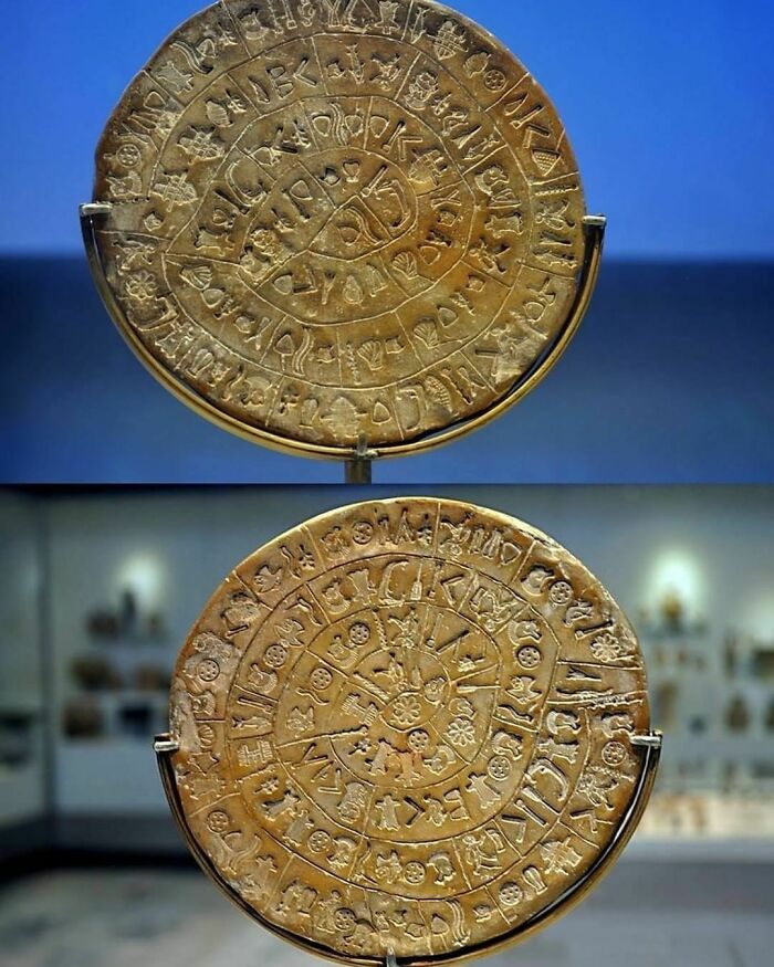 Phaistos Disc, Iraklion Museum Crete. Never Been Deciphered!