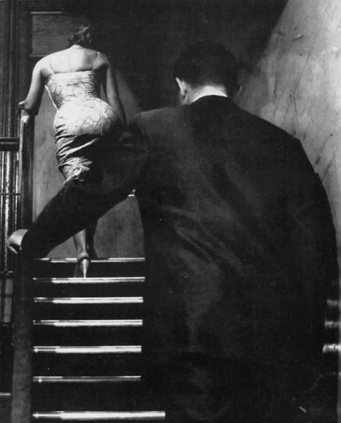 "The Staircase", New York, 1968. Photo By Saul Leiter