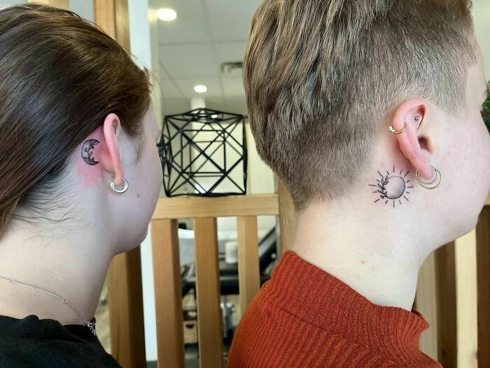 Matching Moon Tattoos
