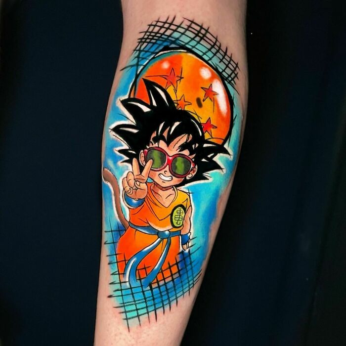 Goku From Dragon Ball tattoo