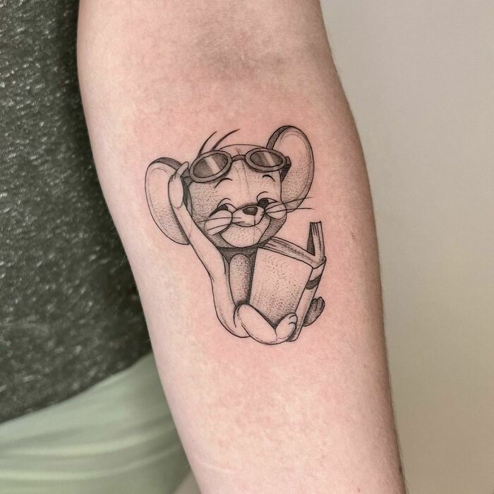 Tom And Jerry Inspired Tattoo