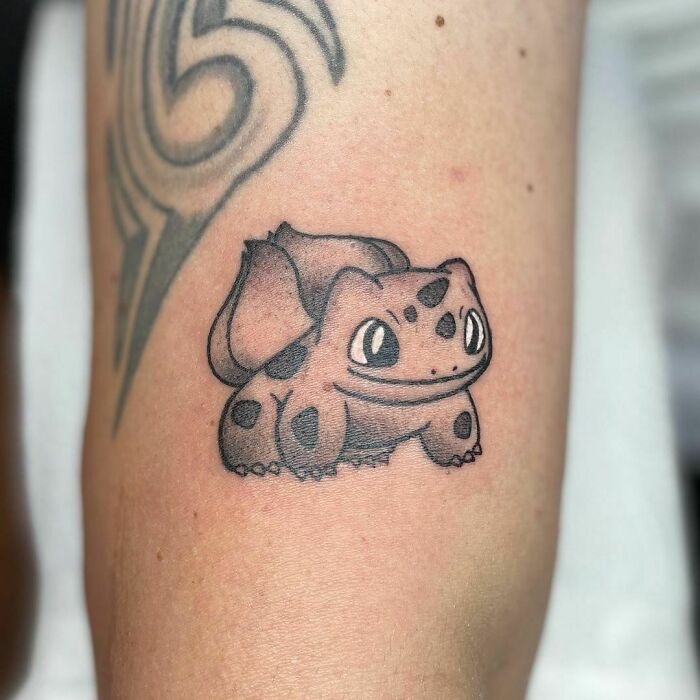 Pokémon character Bulbasaur tattoo