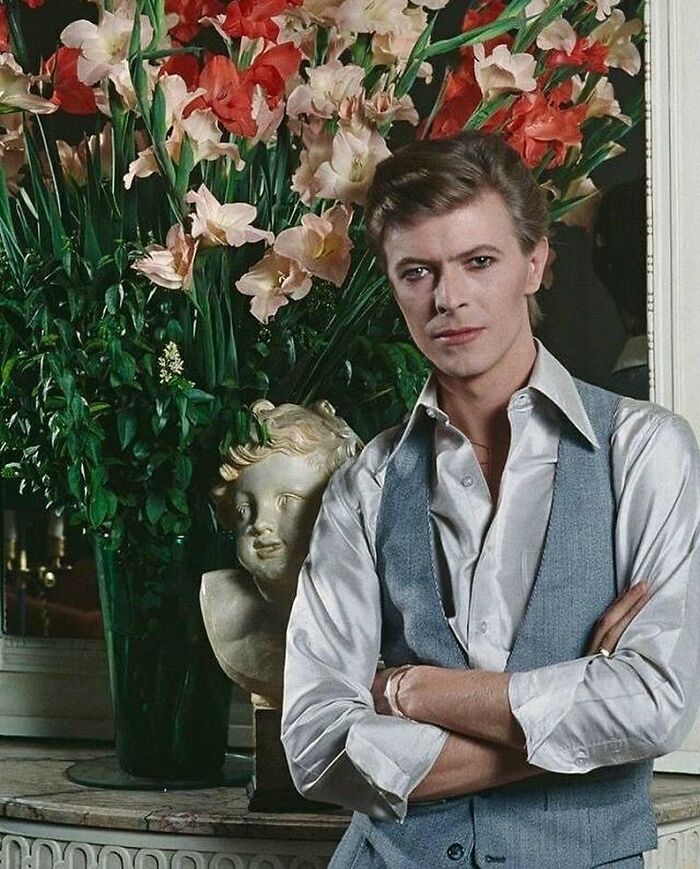 David Bowie, Paris, June 1977. Photo By Christian Simonpiétri