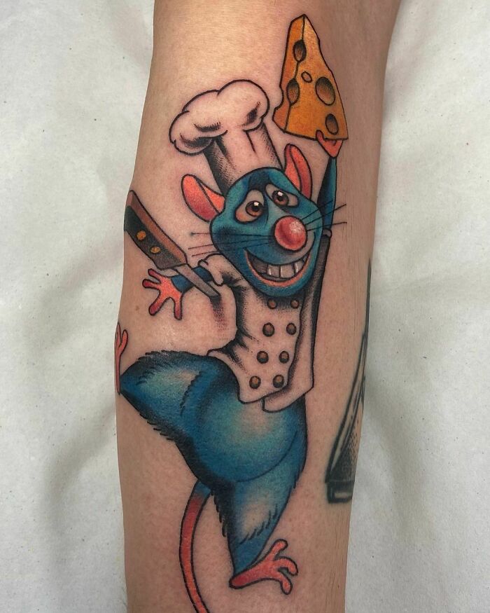 Remy from 'Ratatouille' tattoo