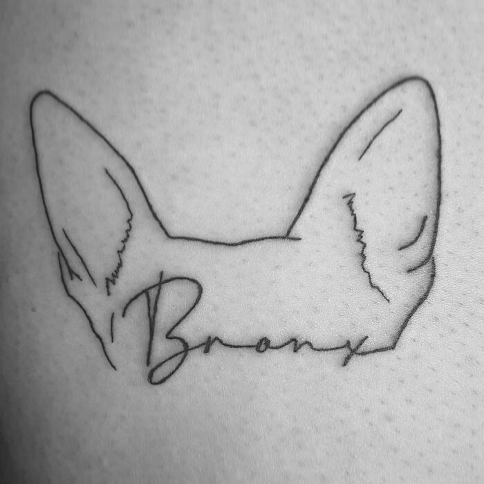 Ears With Dog's Name