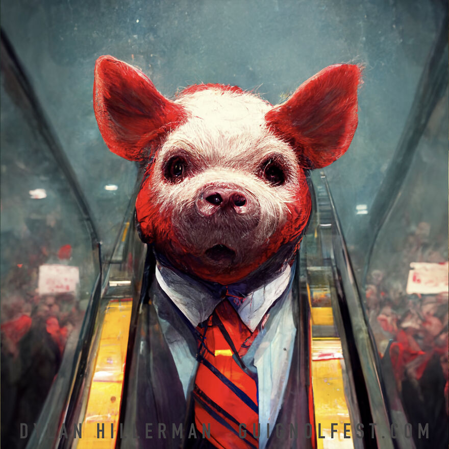 "BILLION DOLLAR BABIES": What If M.J.A.I. and GuignolFest Made Surreal Art For The Sixth Alice Cooper Album In 1973?