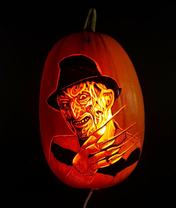 Freddy Krueger Pumpkin Carving