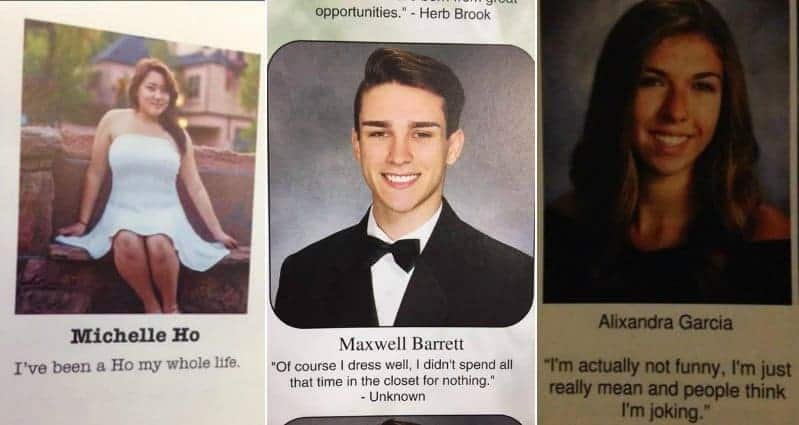 Hey High School Pandas, Post A Funny Year Book Quote!