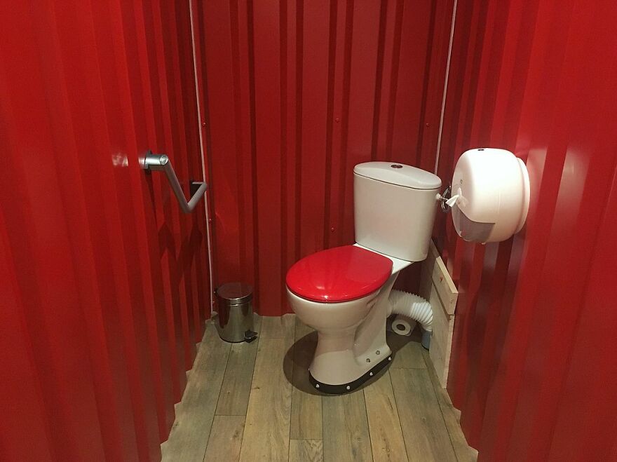 Starting With This Classy Red Shipping Container Affair