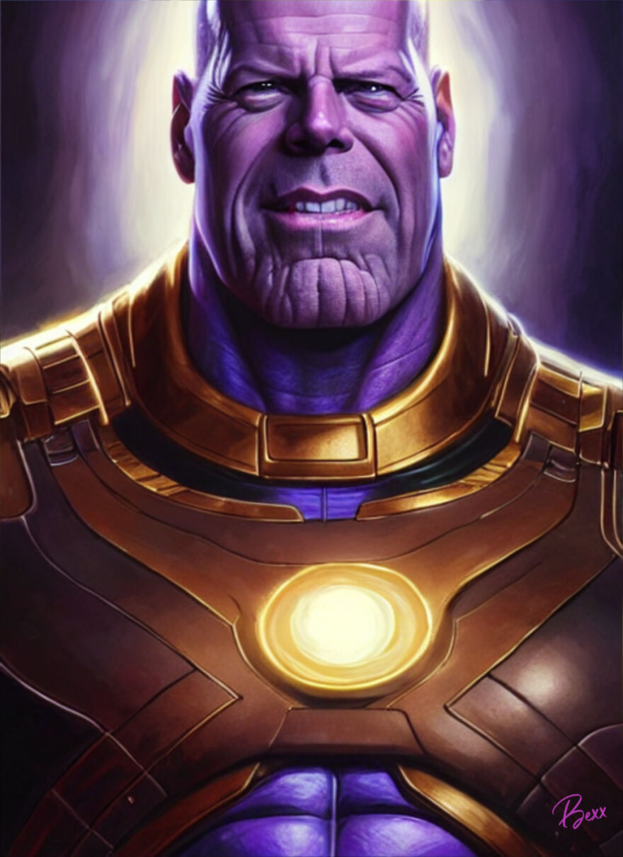 Bruce Willis As Thanos
