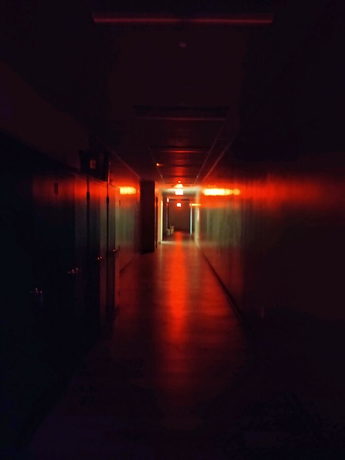 My Friend Took This Photo Of Our School After Hours