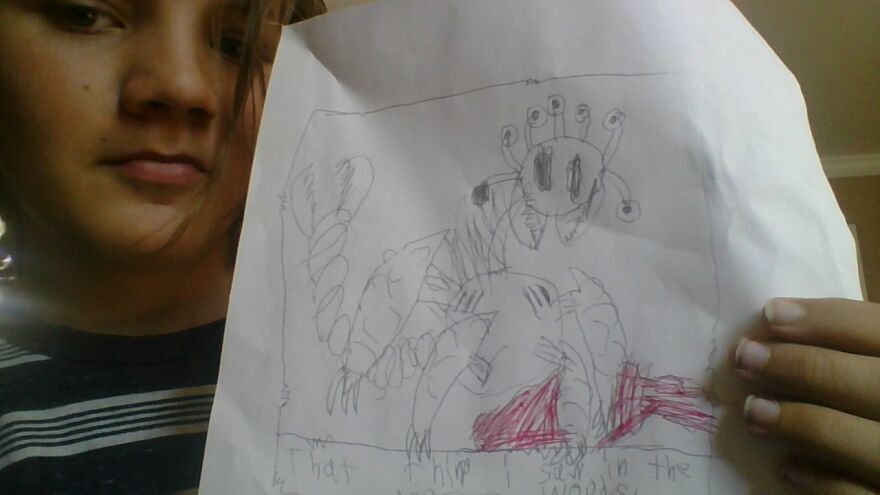 A Monster Me And My Friend Worked On In 7th Grade,which I Shall Dub Phobos,demon Of All