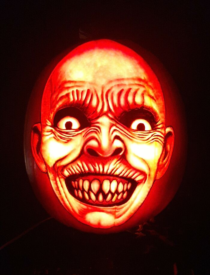 Scary Face Pumpkin Carving