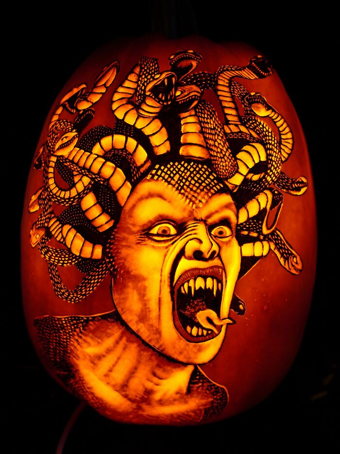 Medusa Pumpkin Carving