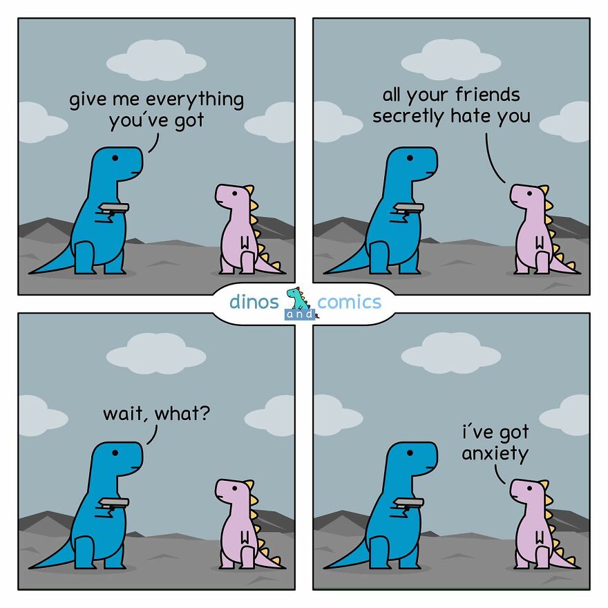 New Hilarious Dinosaur Comics About Mental Health