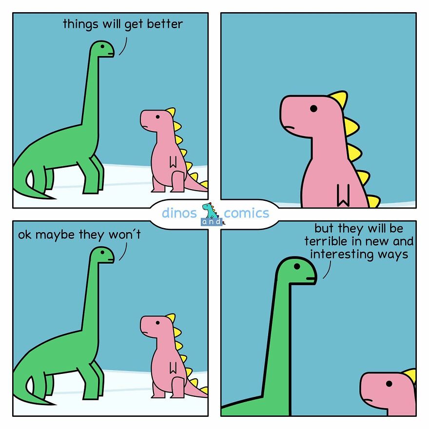 New Hilarious Dinosaur Comics About Mental Health