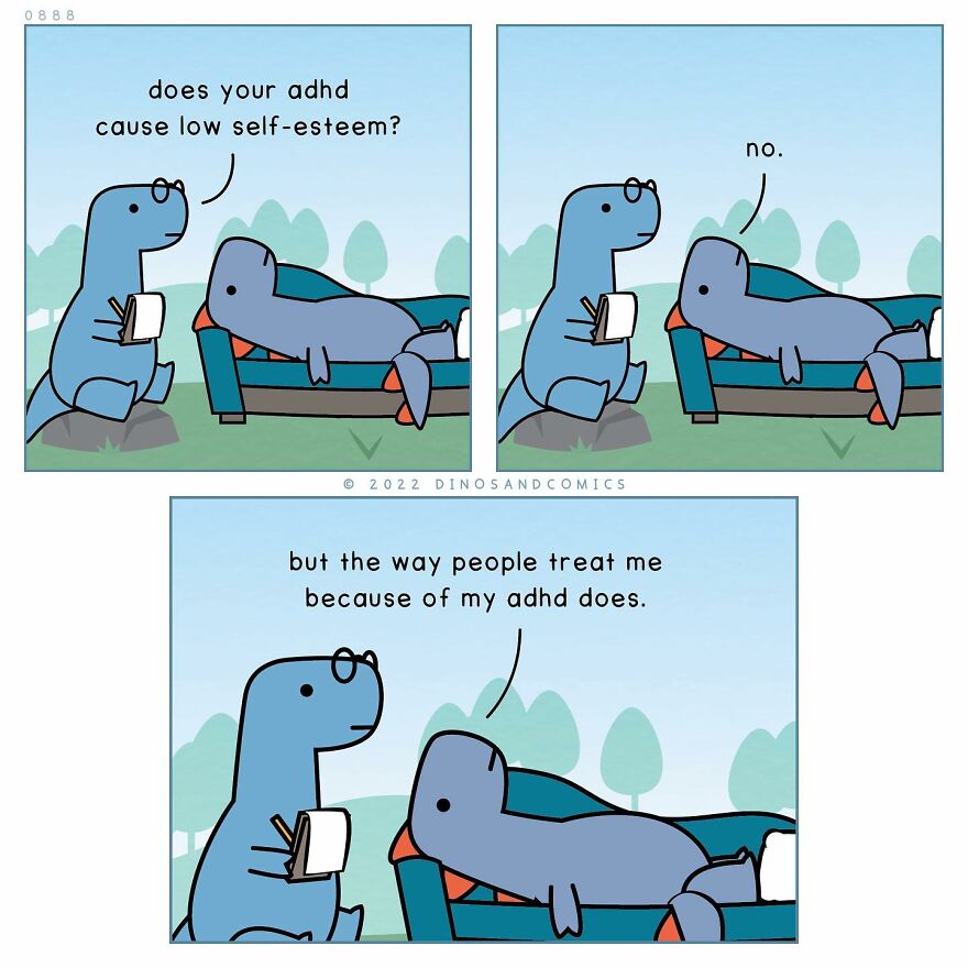 New Hilarious Dinosaur Comics About Mental Health