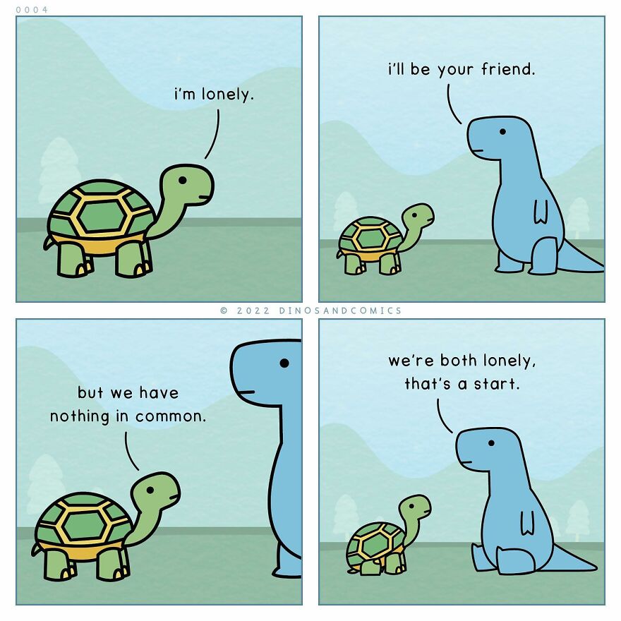 New Hilarious Dinosaur Comics About Mental Health