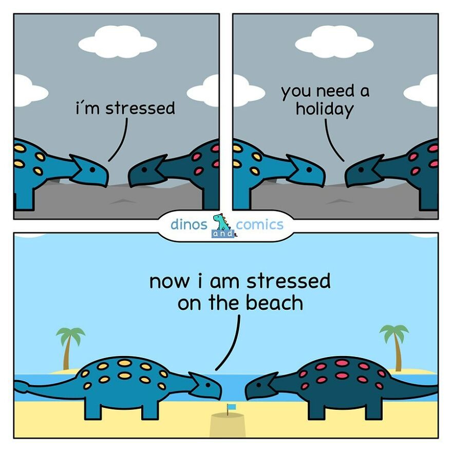 New Hilarious Dinosaur Comics About Mental Health