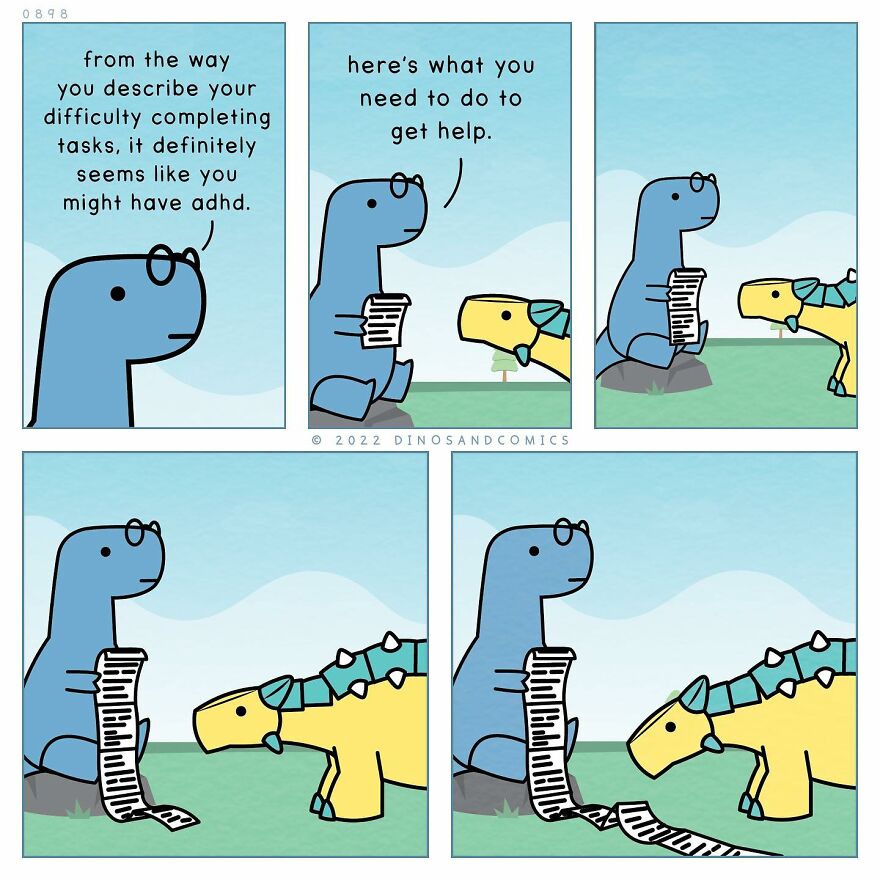 New Hilarious Dinosaur Comics About Mental Health