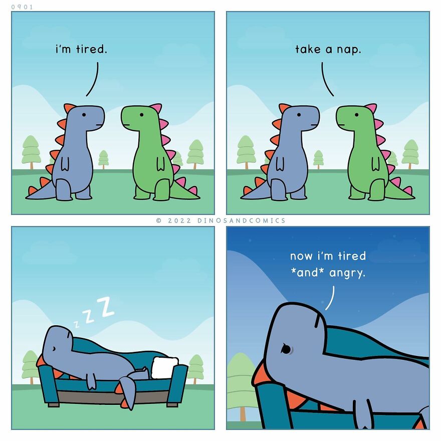 New Hilarious Dinosaur Comics About Mental Health