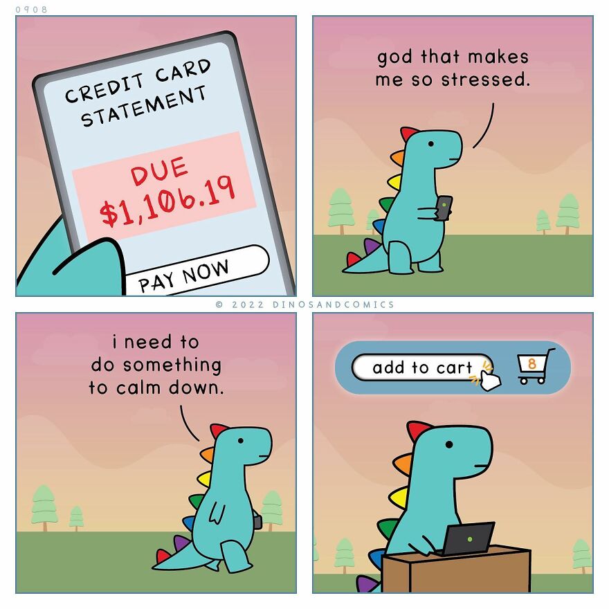 New Hilarious Dinosaur Comics About Mental Health