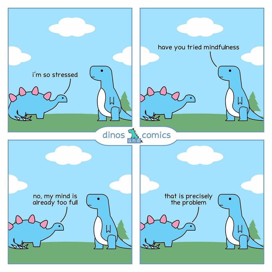 New Hilarious Dinosaur Comics About Mental Health