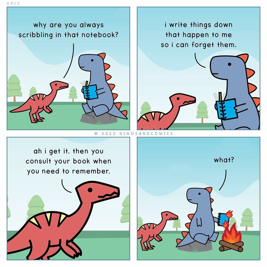 New Hilarious Dinosaur Comics About Mental Health