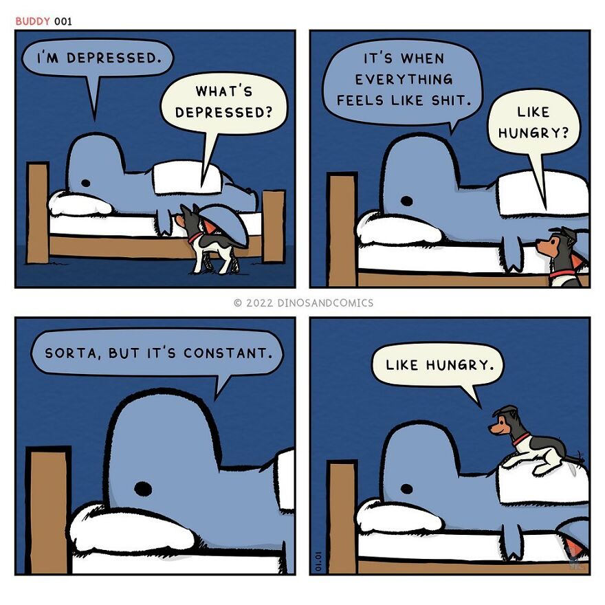 New Hilarious Dinosaur Comics About Mental Health