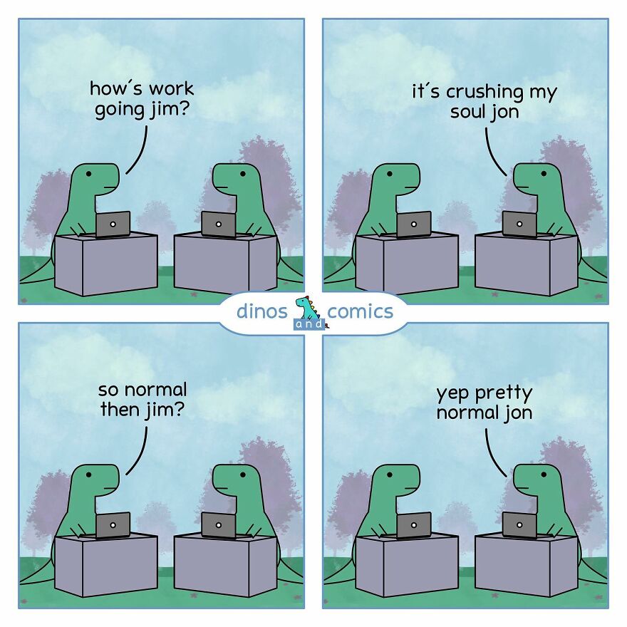 New Hilarious Dinosaur Comics About Mental Health