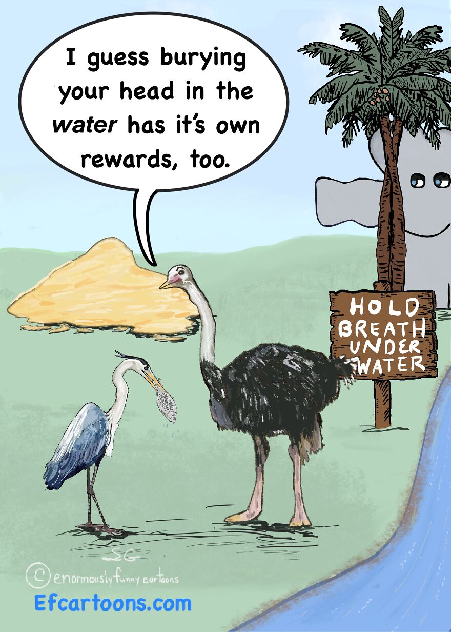 My Enormously Funny Comics About The "Ostrich Life"