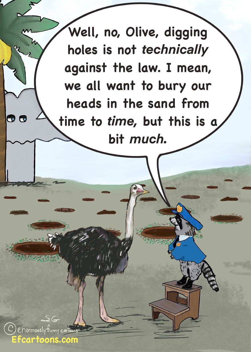 My Enormously Funny Comics About The "Ostrich Life"