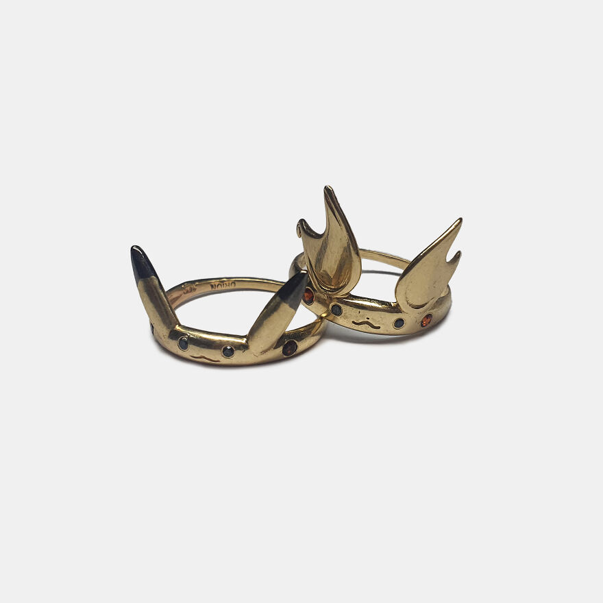 I Make Pokemon Inspired Rings For Couples (9 Pics) I Make Pokemon Inspired Rings For Couples (9 Pics)