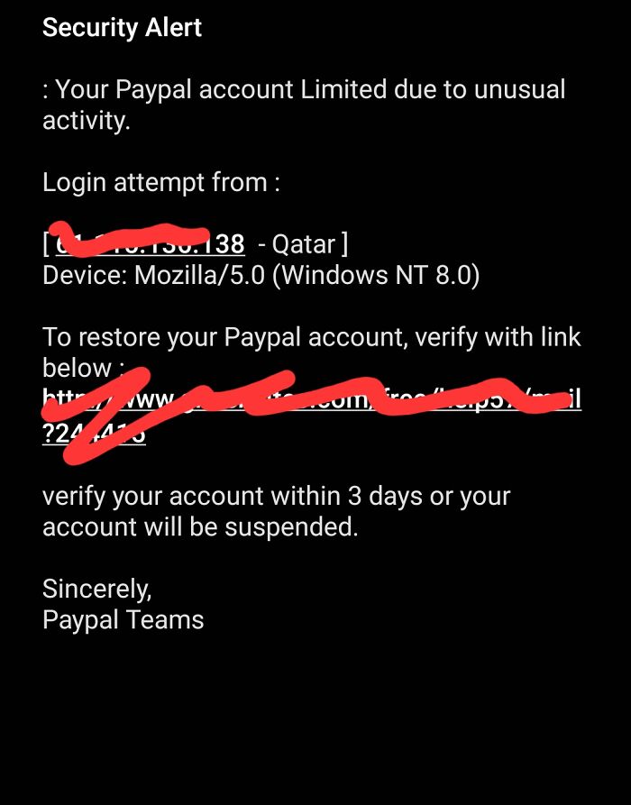 I Don't Have A Paypal Account. (Info Is Crossed Out Just In Case)