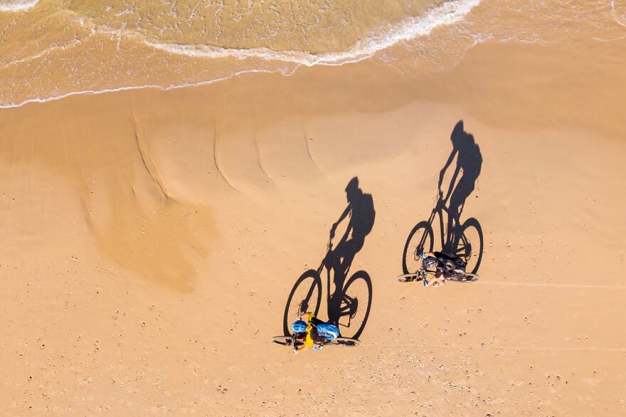 Category: Sports, Commended, Shadow Riders By Gilad Topaz