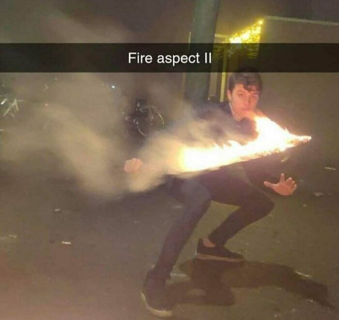 Iron Sword Enchanted With Fire Aspect II