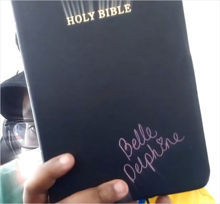 Bible Signed By Belle Delphine, +100 Holiness, -100 Holiness