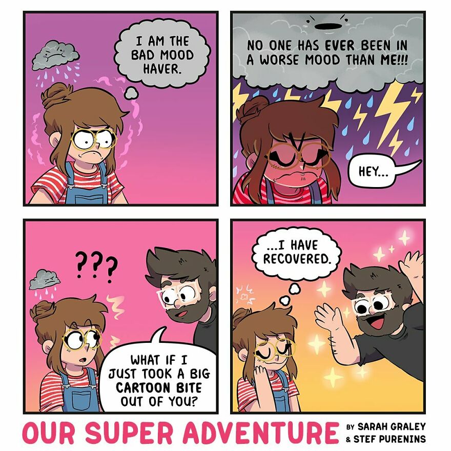 This Artist Illustrates His Crazy Life With His Fiancé And 4 Cats (New Photos)