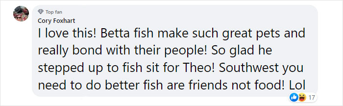 “How About I Take It Home To Live With Me?”: Airline Employee Looks After Passenger’s Pet Fish For 4 Months “How About I Take It Home To Live With Me?”: Airline Employee Looks After Passenger’s Pet Fish For 4 Months