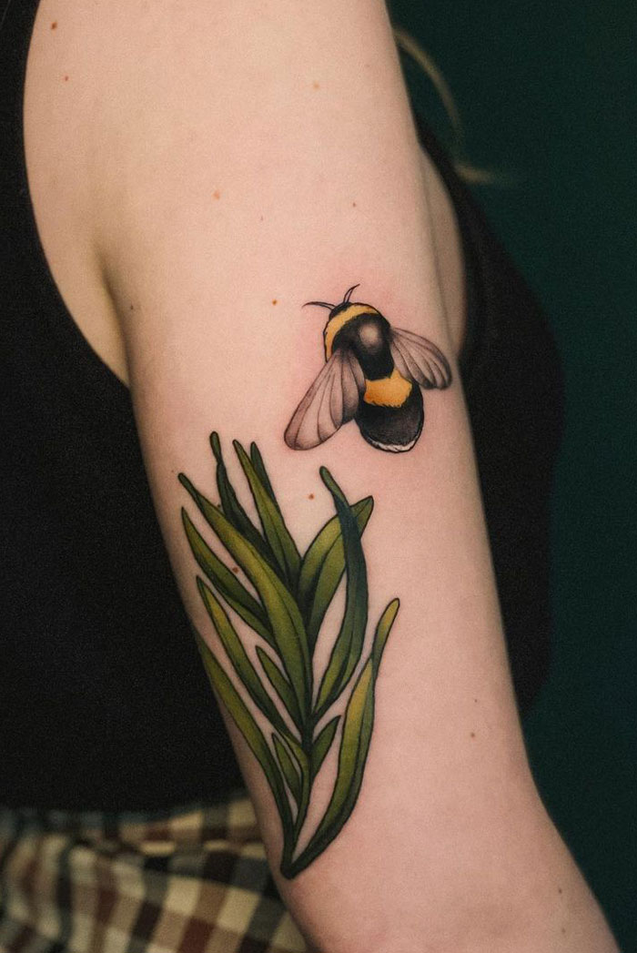 Herbs And A Bumble Bee For Ines. Thanks For The Lovely Day